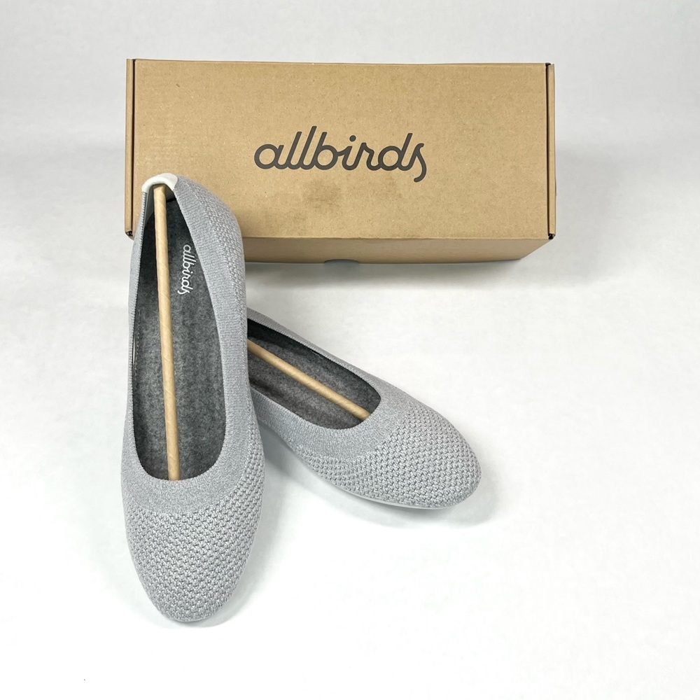 **SOLD**  allbirds Tree Breezers Slip On Ballet Flats Shoes Mallee Grey Women 10 - Picture 13 of 13
